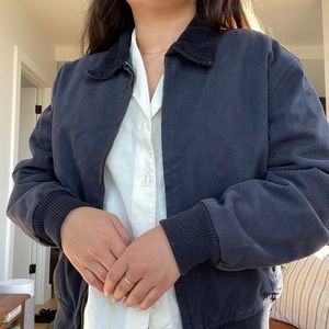 Brandy Melville Bomber Jacket Corduroy Collar